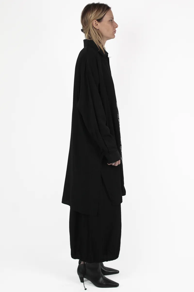 Yohji Yamamoto CAMISETAS Collar Big Shirt