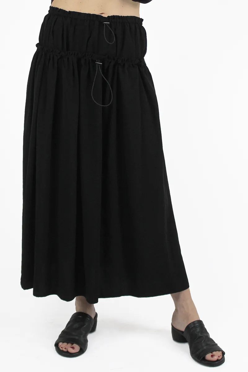 Yohji Yamamoto ROCKE Double Gathered B Skirt