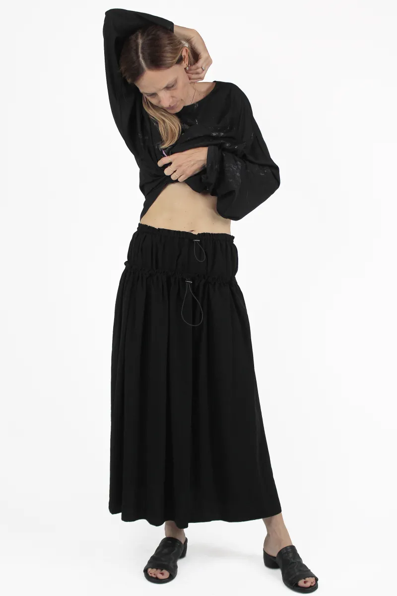 Yohji Yamamoto ROCKE Double Gathered B Skirt