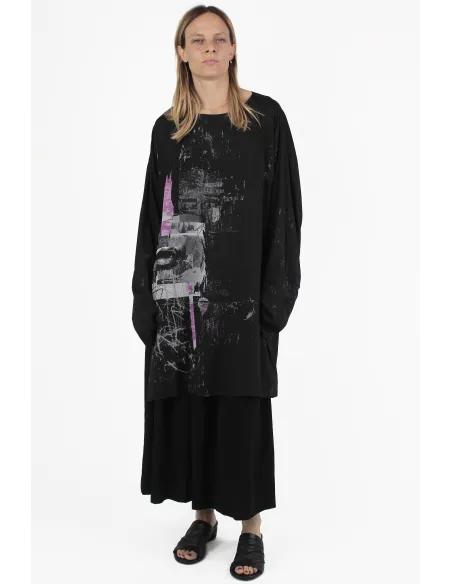 Yohji Yamamoto MAGLIE U-Pull Painted Sweater