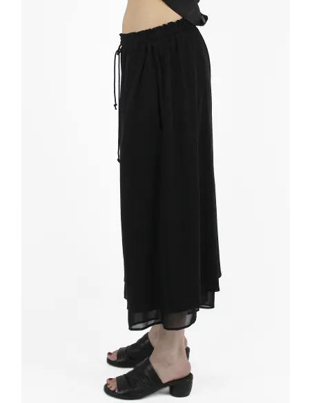 Yohji Yamamoto PANTALONI Gathered Double Pants