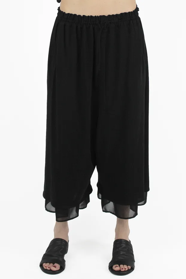 Yohji Yamamoto PANTALONI Gathered Double Pants