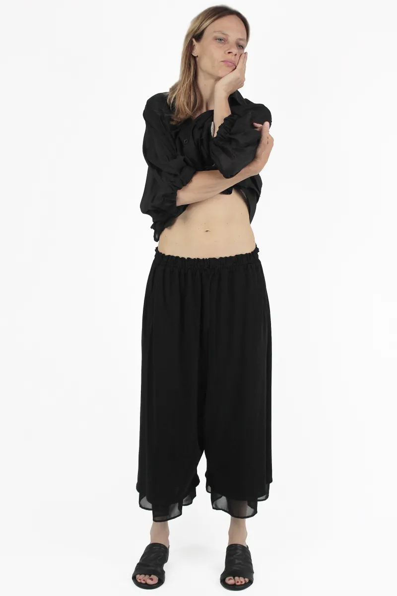 Yohji Yamamoto HOSE Gathered Double Pants