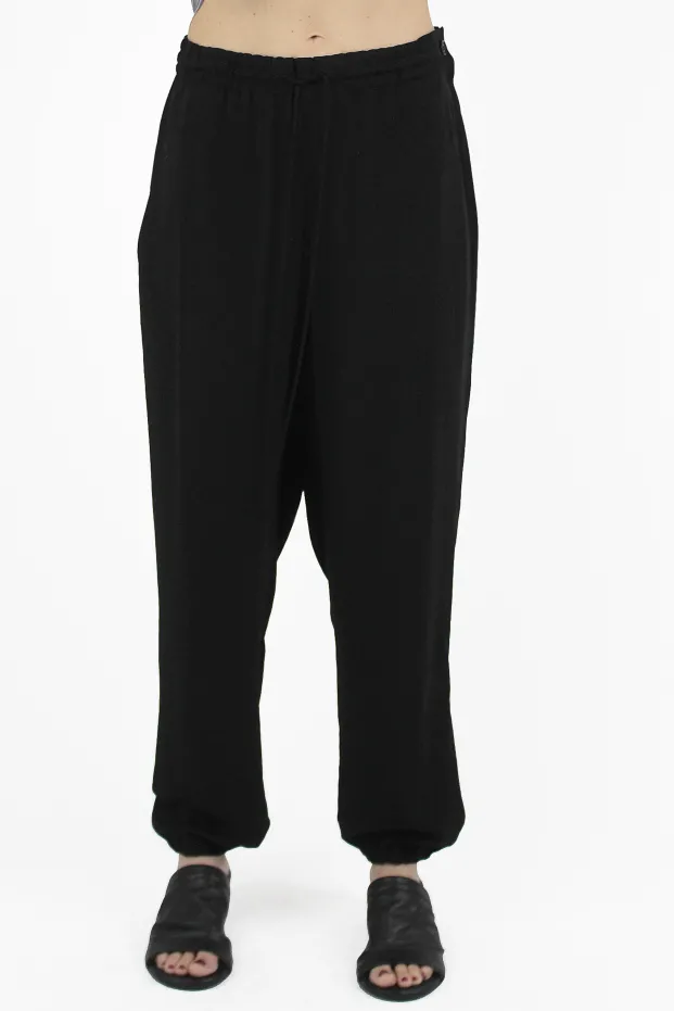 Yohji Yamamoto PANTALONI U-JOGGER P Black