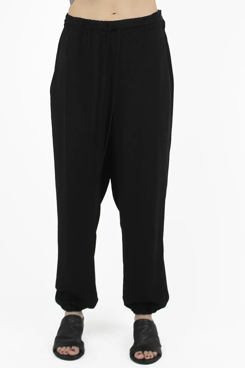 Yohji Yamamoto PANTALONI U-JOGGER P Black