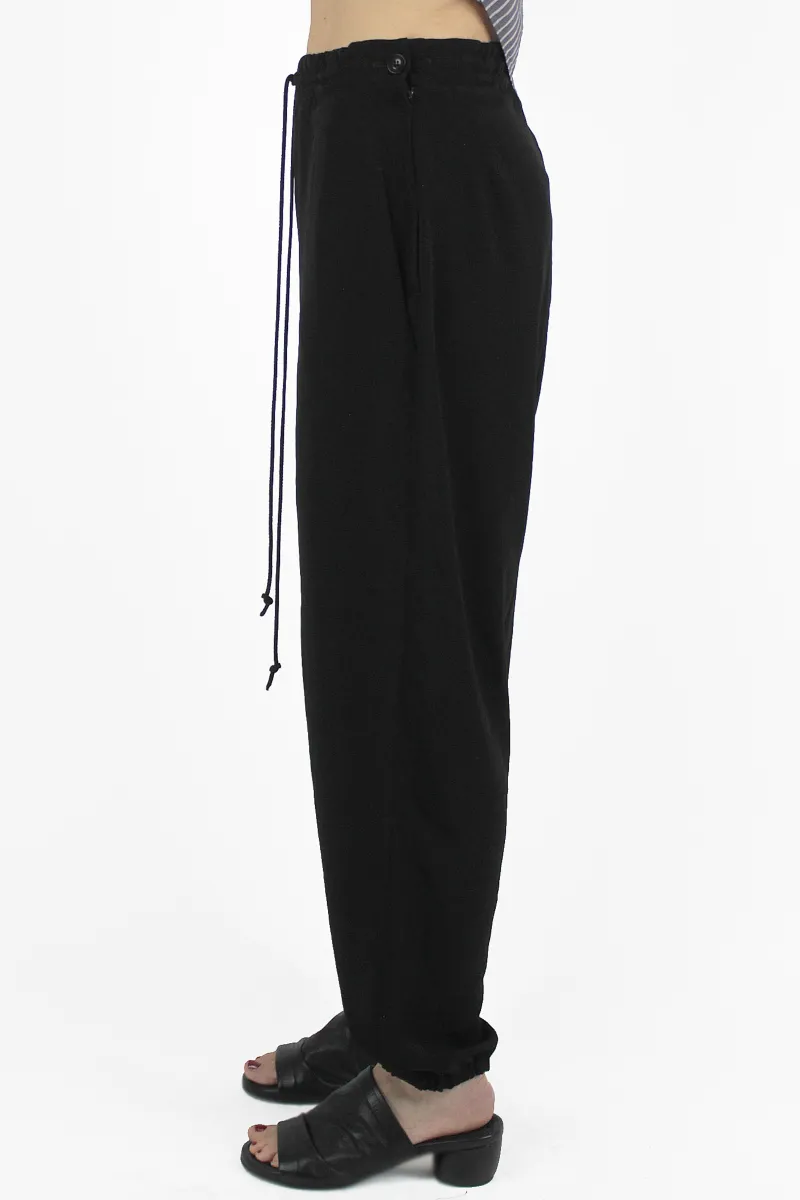 Yohji Yamamoto HOSE U-JOGGER P Black