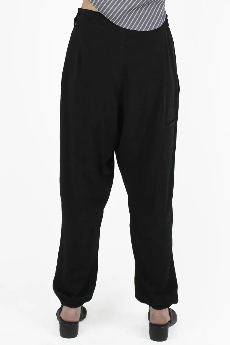 Yohji Yamamoto PANTALONI U-JOGGER P Black