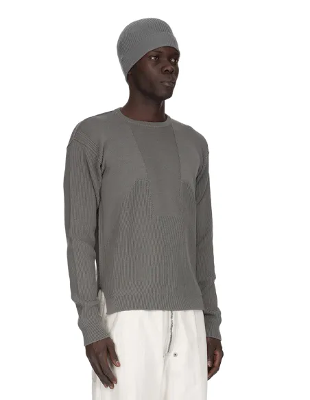 Rick Owens CAPPELLI Ribbed Beanie Hat