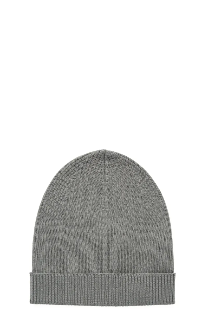 Rick Owens 모자 Ribbed Beanie Hat
