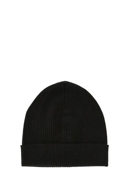 Rick Owens Cappelli Ribbed Beanie B Hat