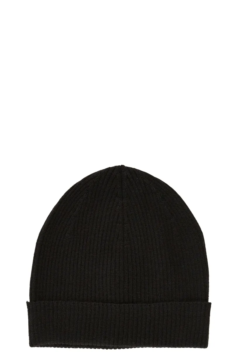 Rick Owens Cappelli Ribbed Beanie B Hat