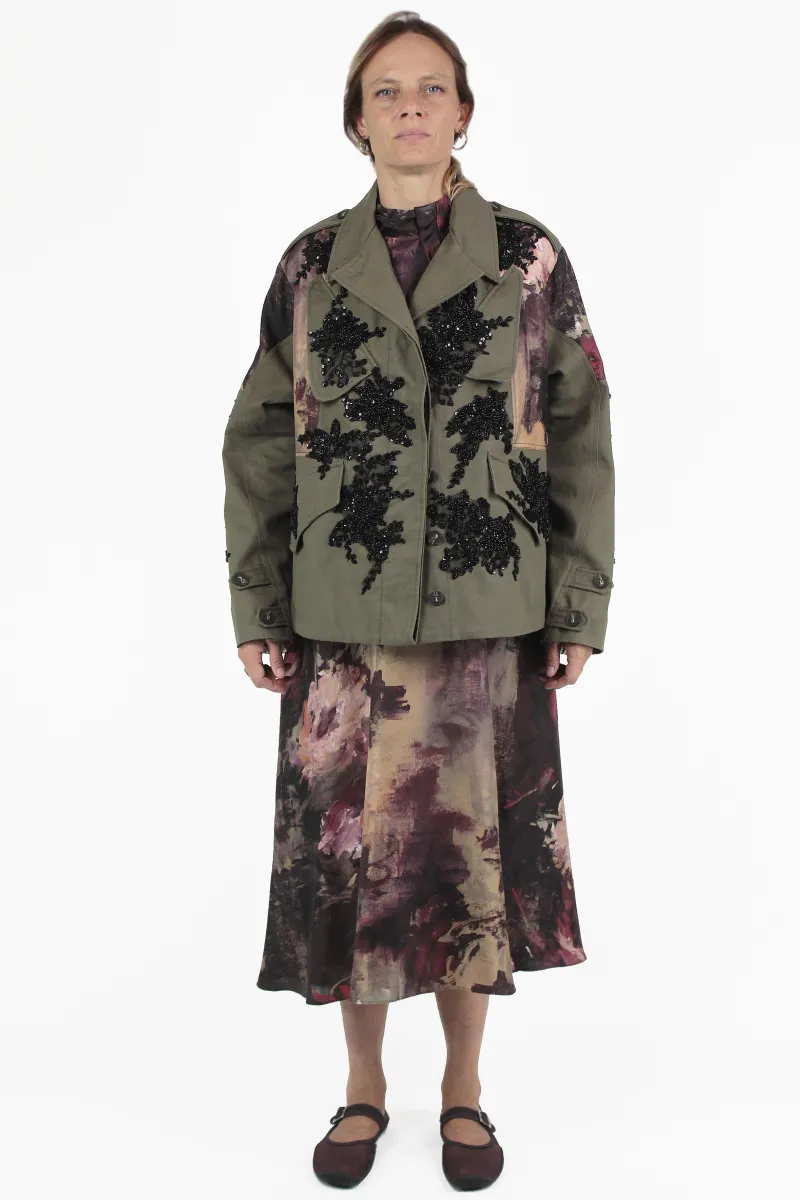 antonio marras JACKEN Military Embroidery Parka
