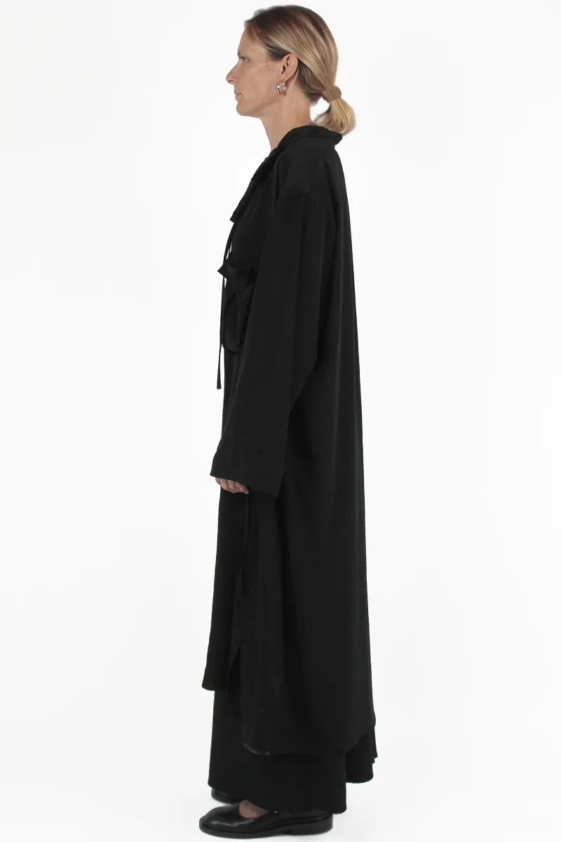 Yohji Yamamoto CAMICIE Gather Collar Dress
