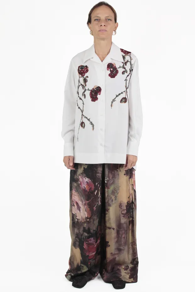 Antonio Marras 셔츠 Embroidery Rose Shirt