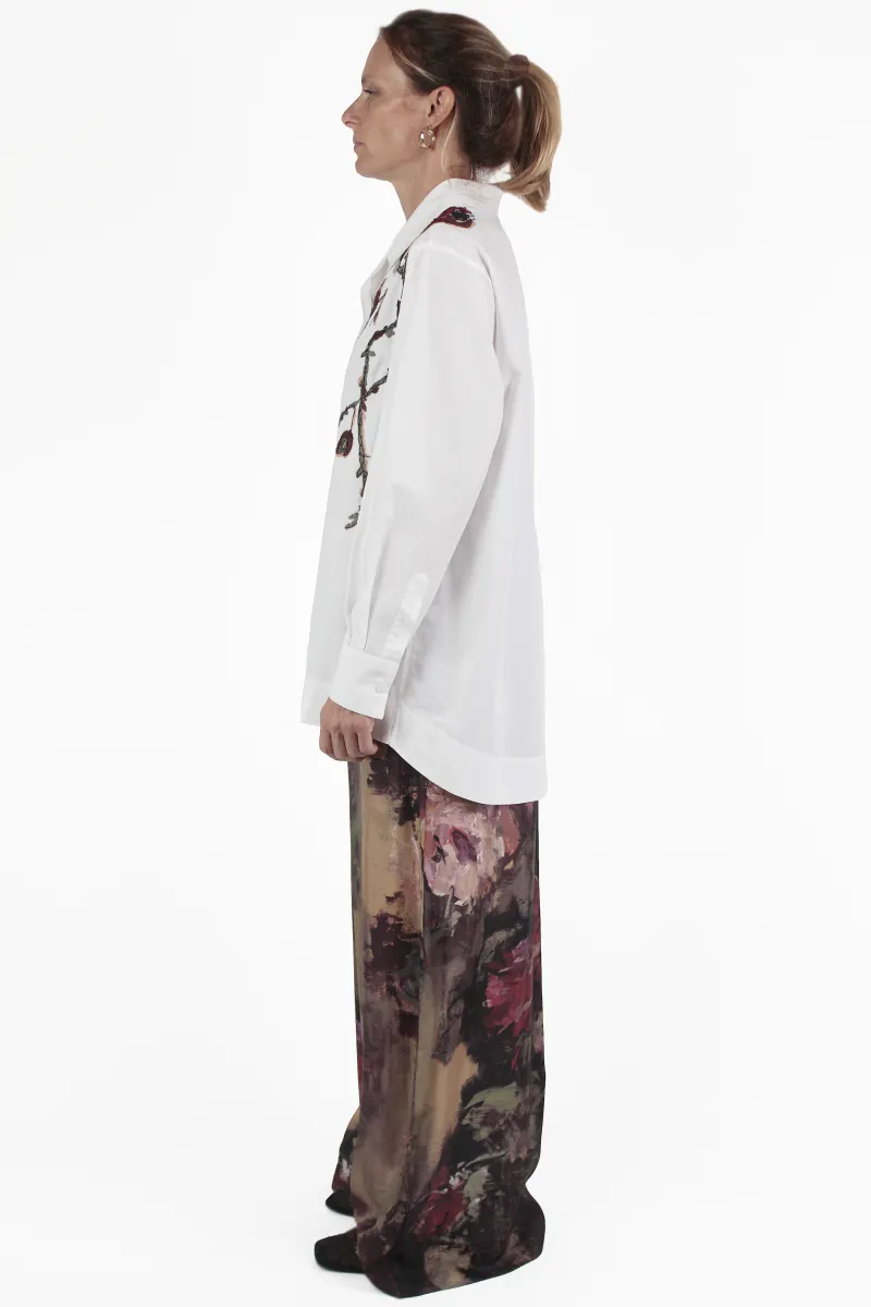 Antonio Marras CAMICIE Embroidery Rose Shirt