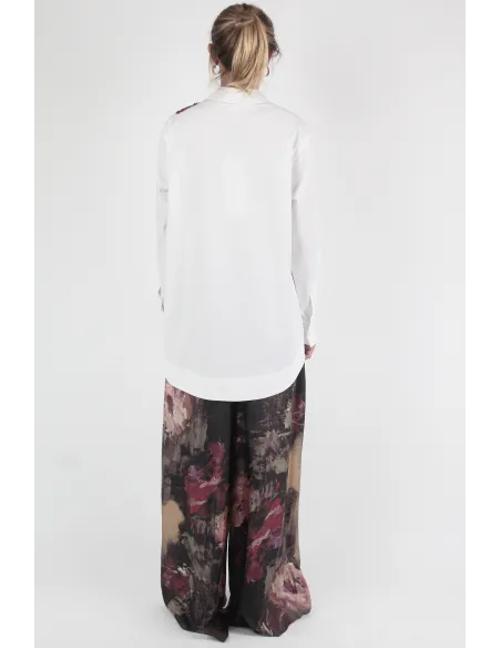 Antonio Marras CAMICIE Embroidery Rose Shirt