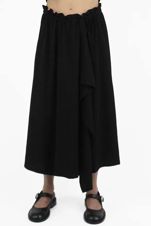 Yohji Yamamoto PANTALONI Slit Gather Pantskirt