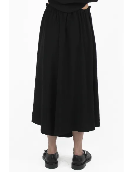 Yohji Yamamoto PANTALONI Slit Gather Pantskirt