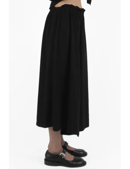 Yohji Yamamoto PANTALONI Slit Gather Pantskirt