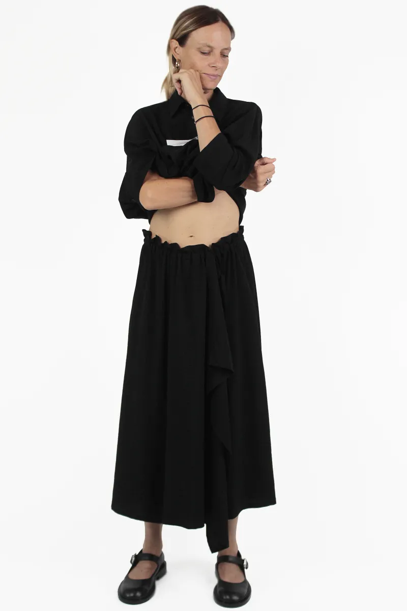 Yohji Yamamoto PANTALONS Slit Gather Pantskirt