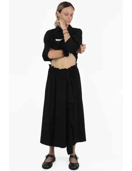 Yohji Yamamoto PANTALONS Slit Gather Pantskirt