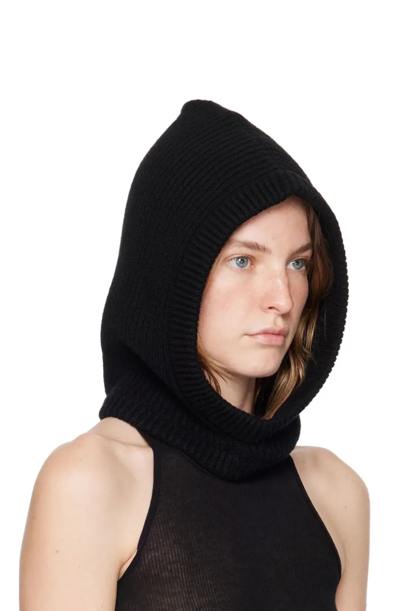 Rick Owens HUTE Dark Hood Hat