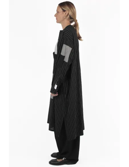 Yohji Yamamoto HEMDEN Piping Collar Dress