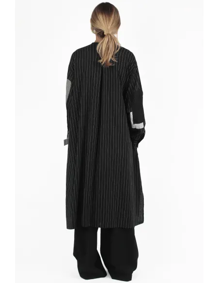 Yohji Yamamoto CAMICIE Piping Collar Dress