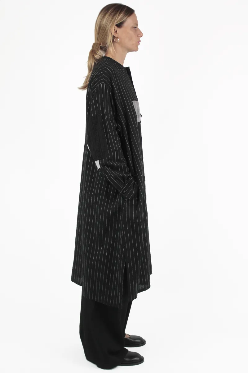 Yohji Yamamoto HEMDEN Piping Collar Dress