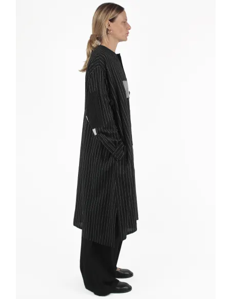 Yohji Yamamoto CAMICIE Piping Collar Dress