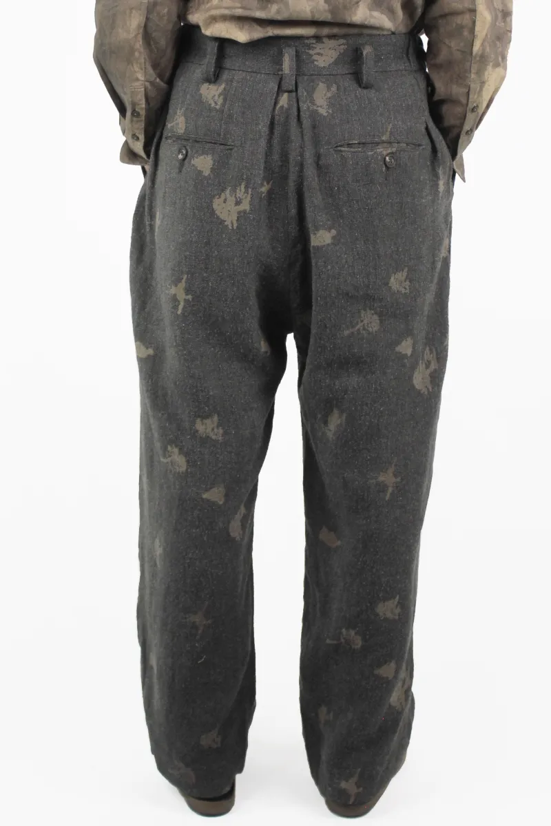 Ziggy Chen 裤子 Jacquard Pleats Pants