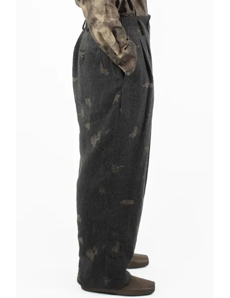 Ziggy Chen 裤子 Jacquard Pleats Pants
