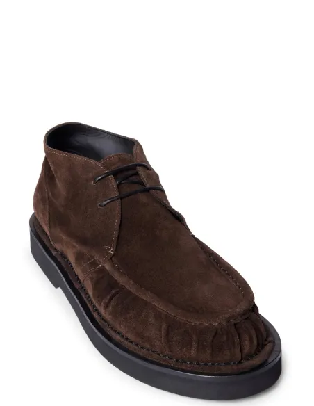 Mattia Capezzani レースアップシューズ Ebony Suede Shoes