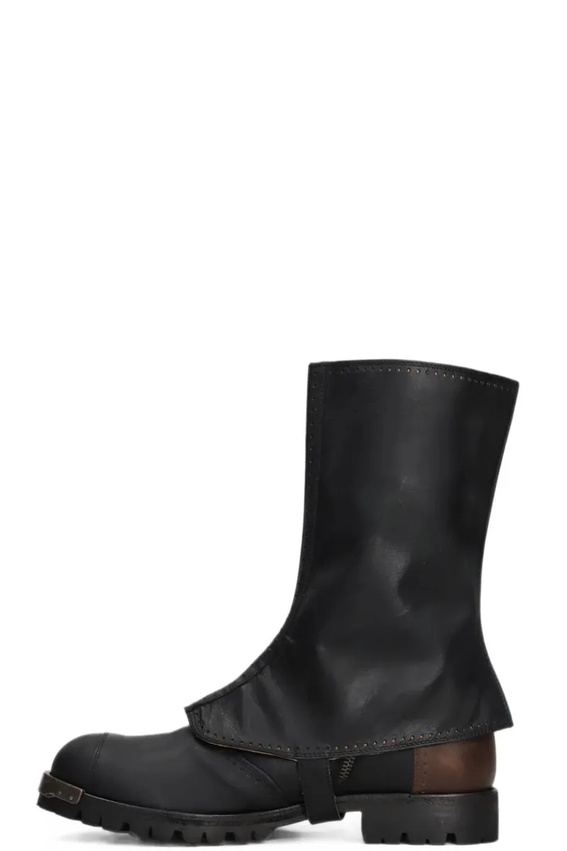 Ziggy Chen Bottes Brass Buckle Boots