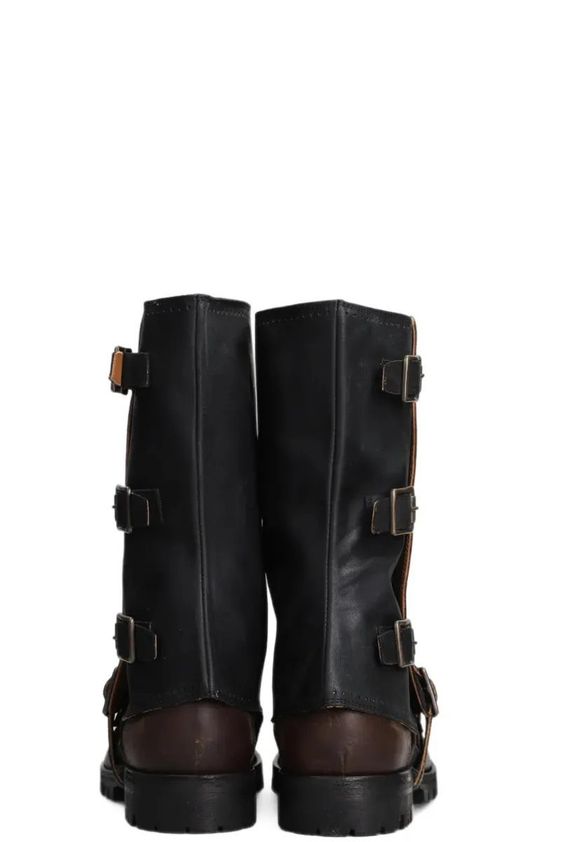 Ziggy Chen 부츠 Brass Buckle Boots