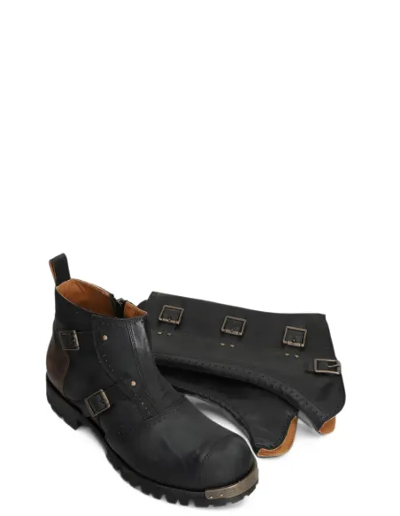 Ziggy Chen Stivali Brass Buckle Boots