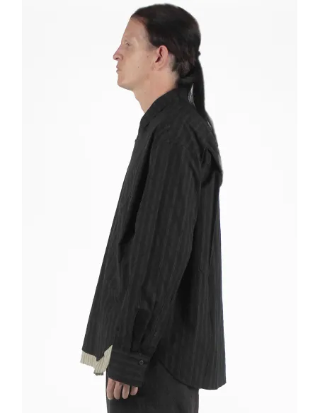 Ziggy Chen 衬衫 Striped Layered Shirt