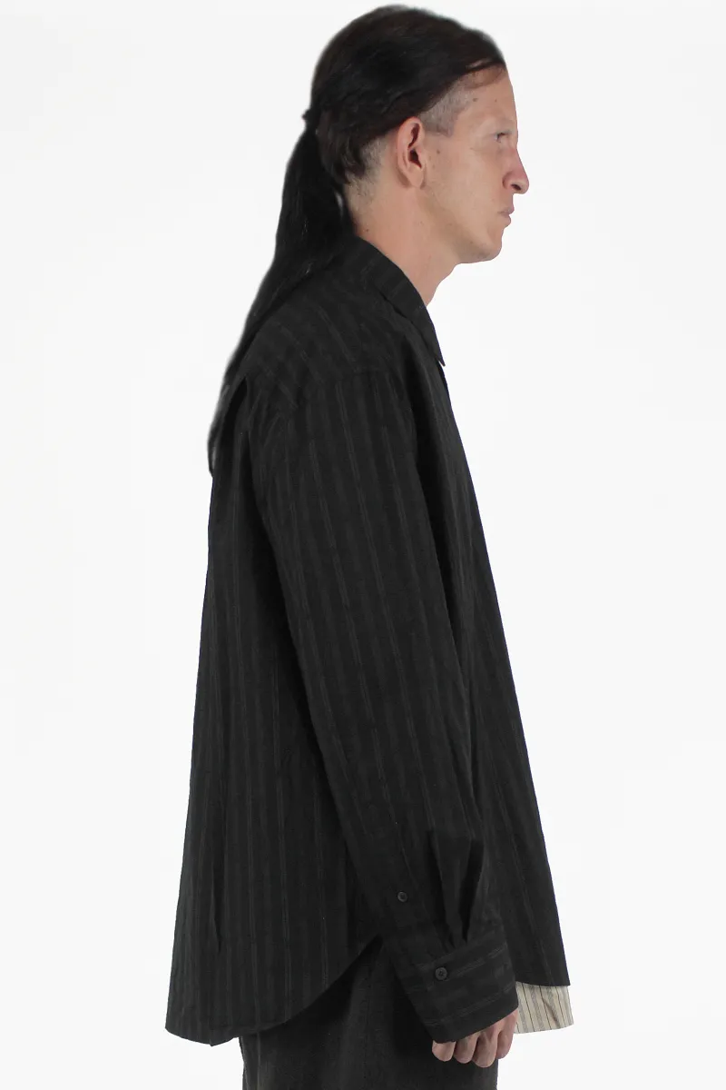 Ziggy Chen Camisas Striped Layered Shirt