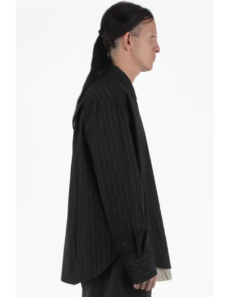 Ziggy Chen 衬衫 Striped Layered Shirt