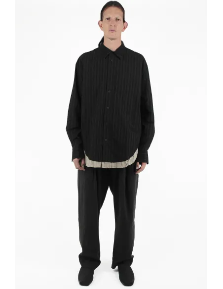 Ziggy Chen 셔츠 Striped Layered Shirt