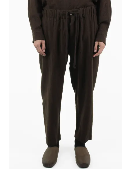 Uma Wang Pantalones Pj Olive Pants