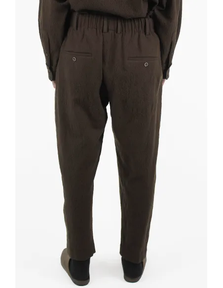 Uma Wang Pantalones Pj Olive Pants