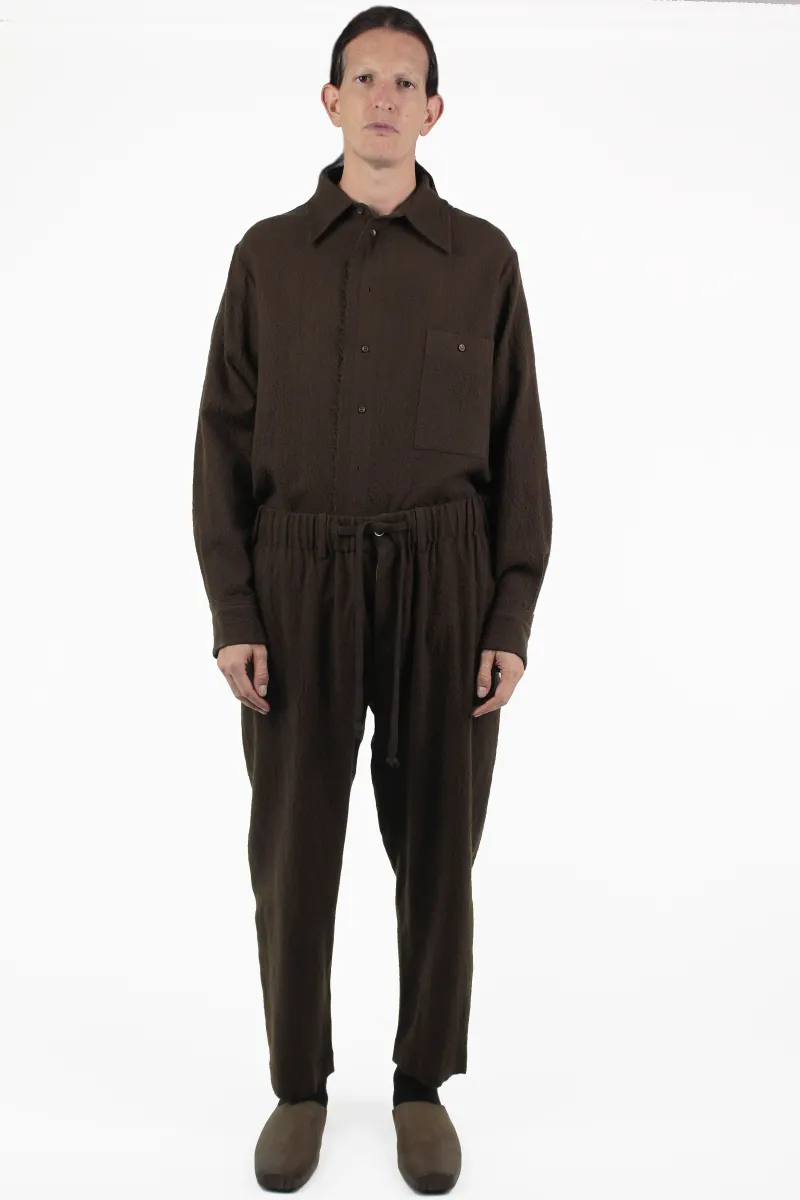 Uma Wang Pantalones Pj Olive Pants